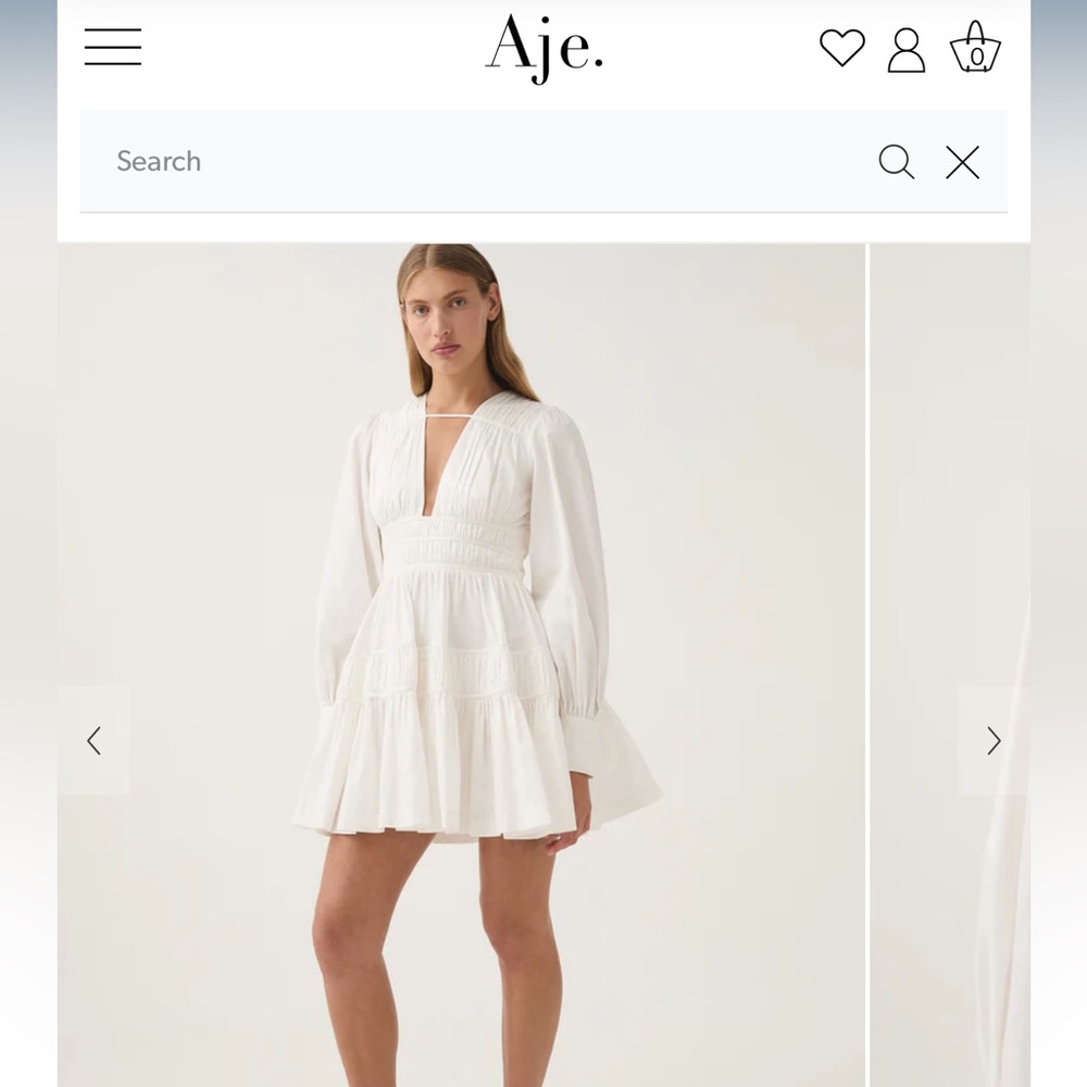 Aje World - Fallingwater Ruched Mini Dress